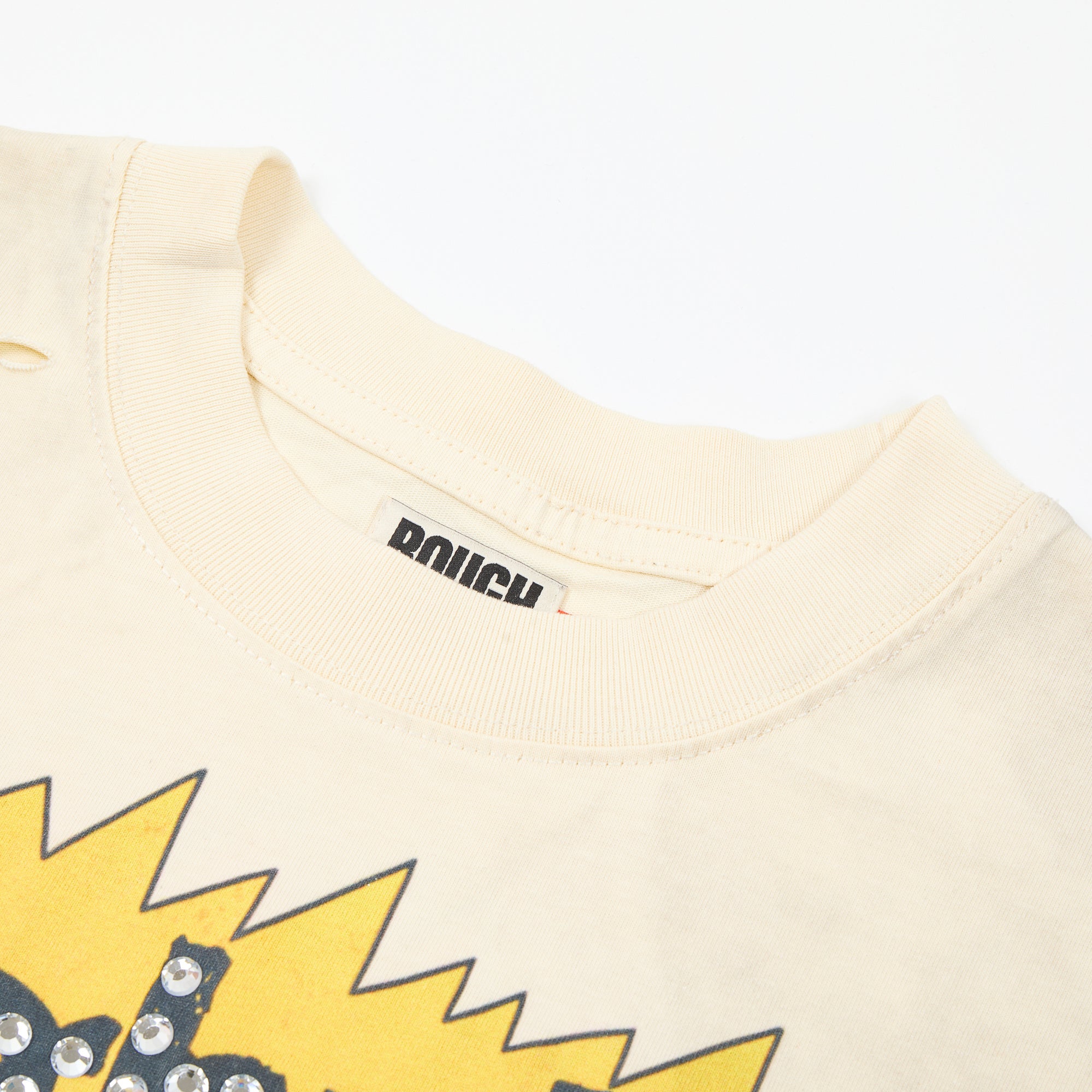 RoughPlay Cartoon Comic Vintage Distressed Long Sleeve Tee