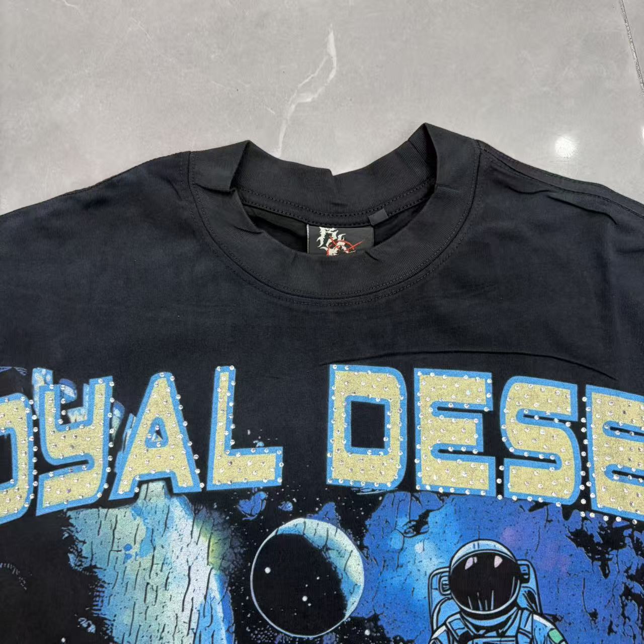 Royal Desert Astronaut Space Vintage Graphic T‑Shirt