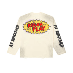 RoughPlay Cartoon Comic Vintage Distressed Long Sleeve Tee
