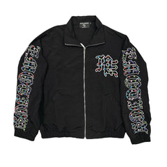 EMOTION Rhinestone Graphic Track Jacket
