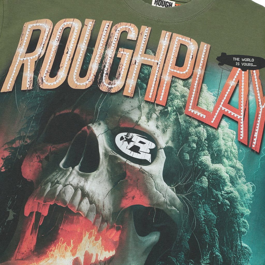 RoughPlay Skull Graphic Distressed Tee