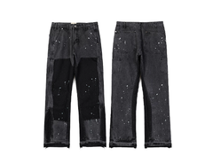 Gallery Dept. Black Reworked Cargo Denim
