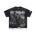 RoughPlay Dirt Bike Lightning Graphic Distressed Short‑Sleeve Tee Vintage Streetwear T‑Shirt