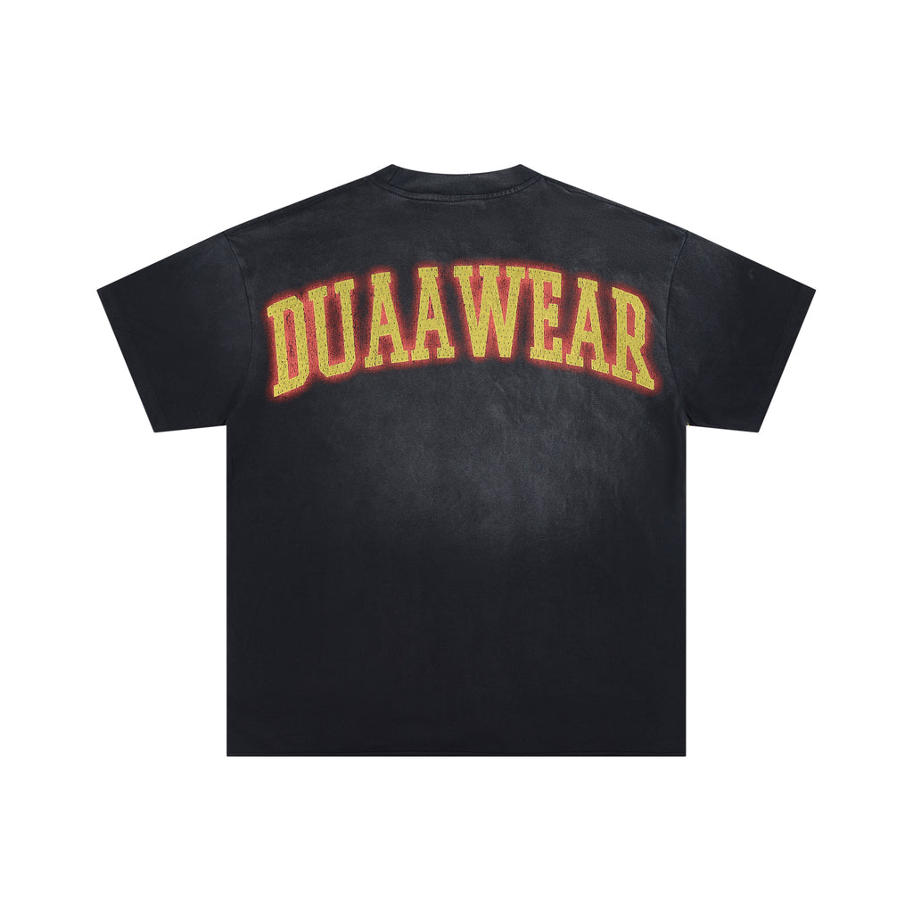 DUAA Wear Vintage Basketball Hoop Distressed Graphic T‑Shirt