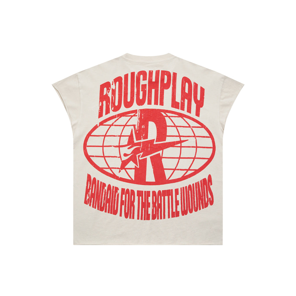RoughPlay Desert Retro Figure Graphic Distressed Sleeveless Tee Vintage Streetwear Tank Top