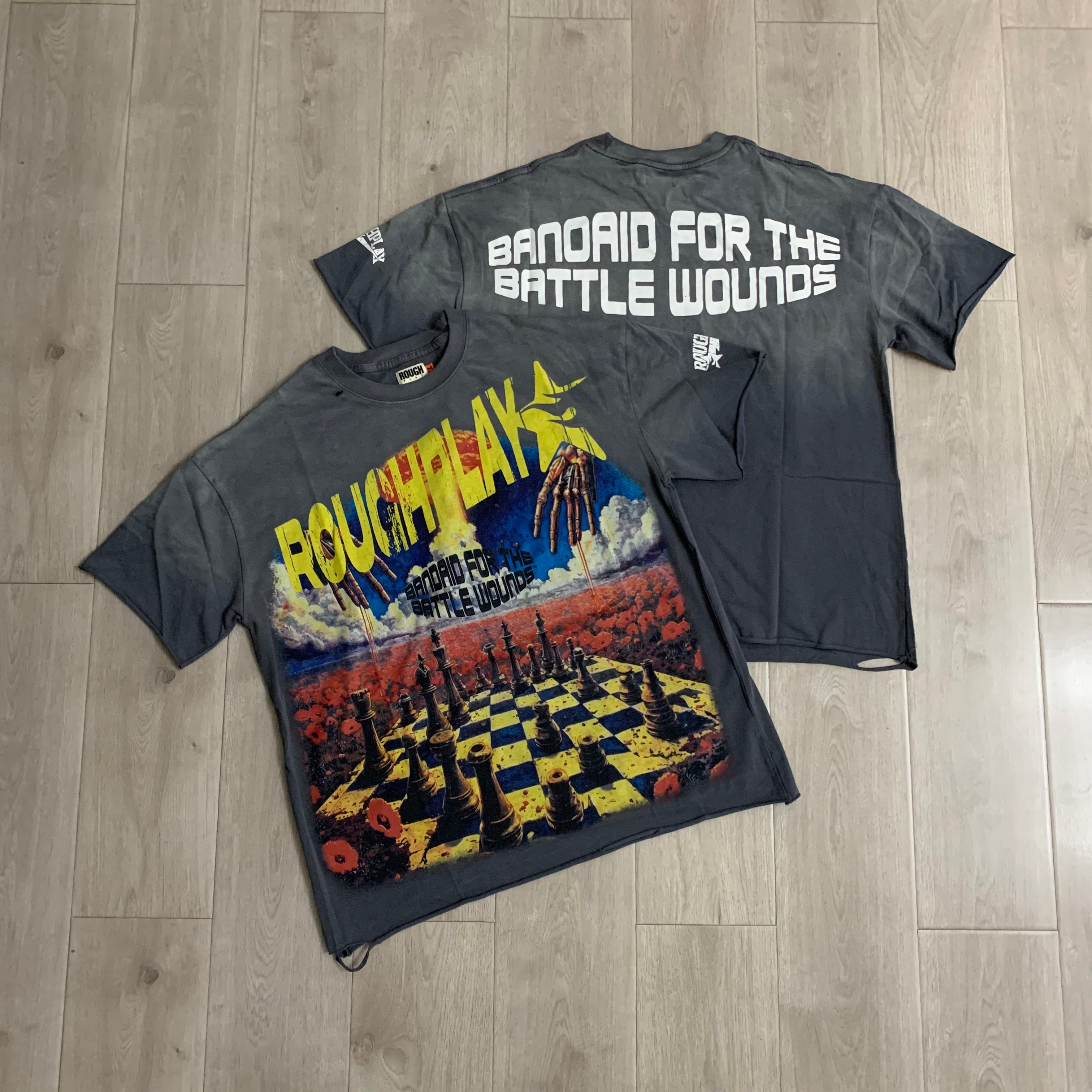 RoughPlay Chess Board Graphic Distressed Tee