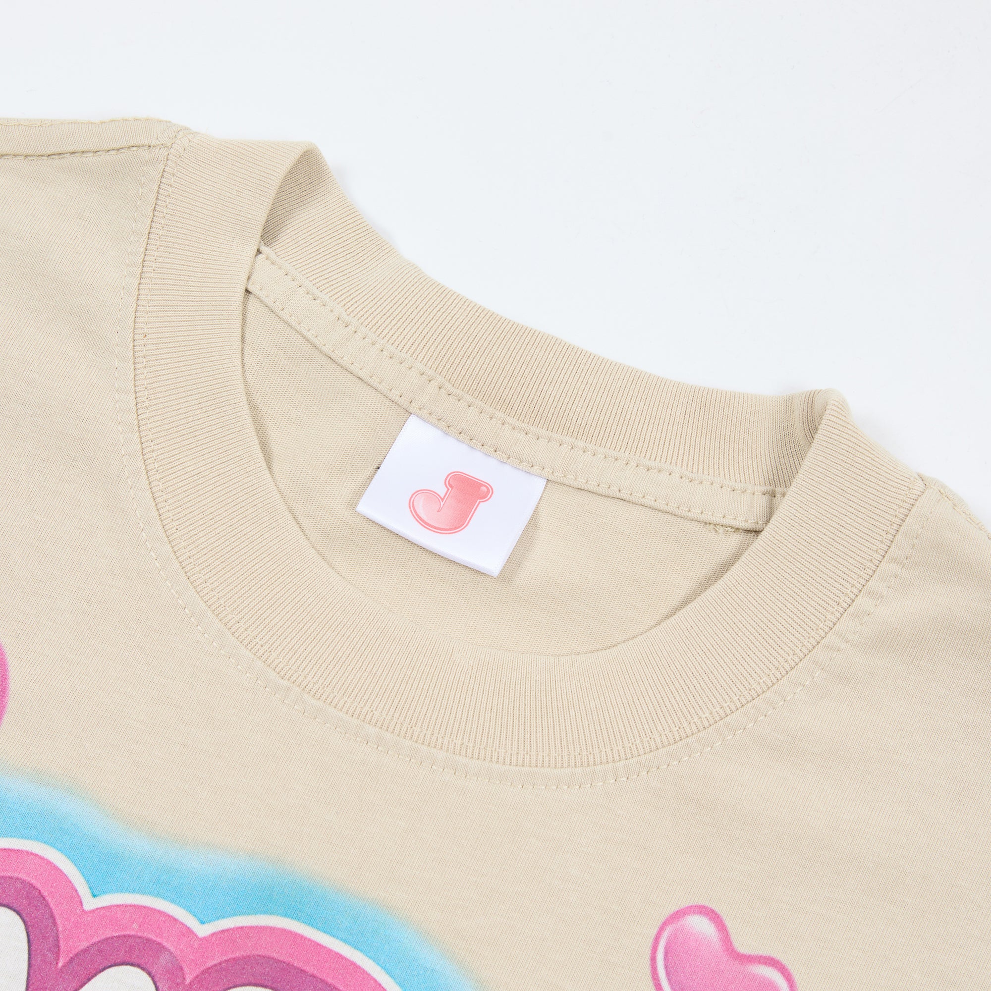 DUAA JELLYBEAN Harlequin Girl Heart Graphic Short Sleeve Tee