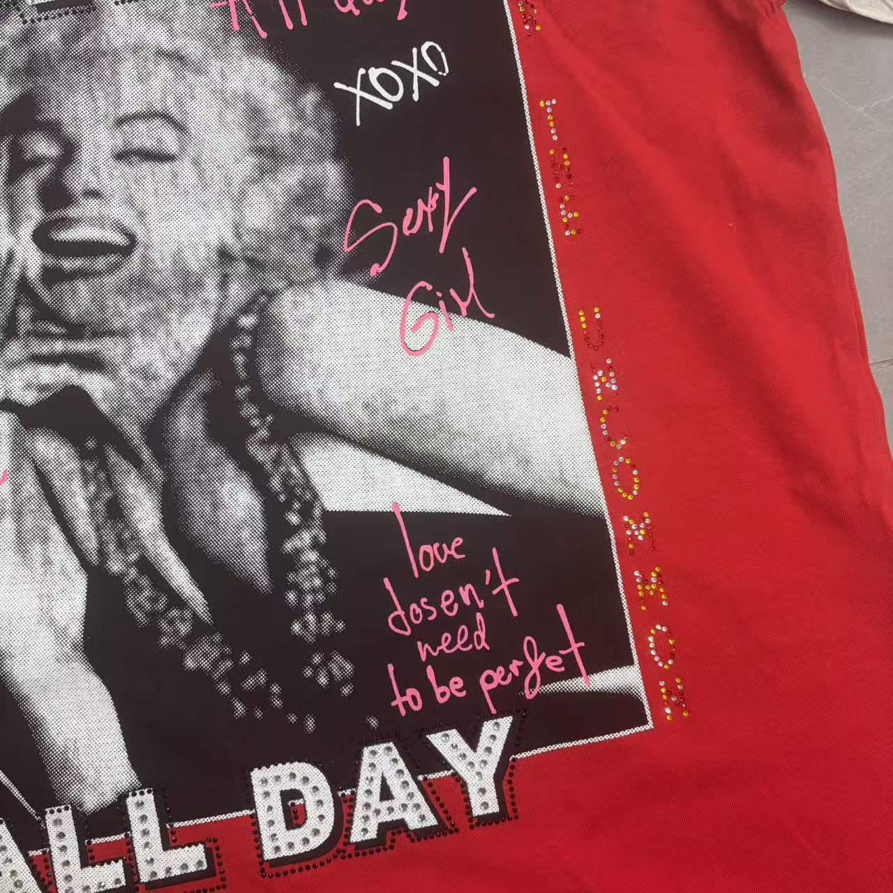 Vareallday Marilyn Monroe Vintage Ringer T‑Shirt