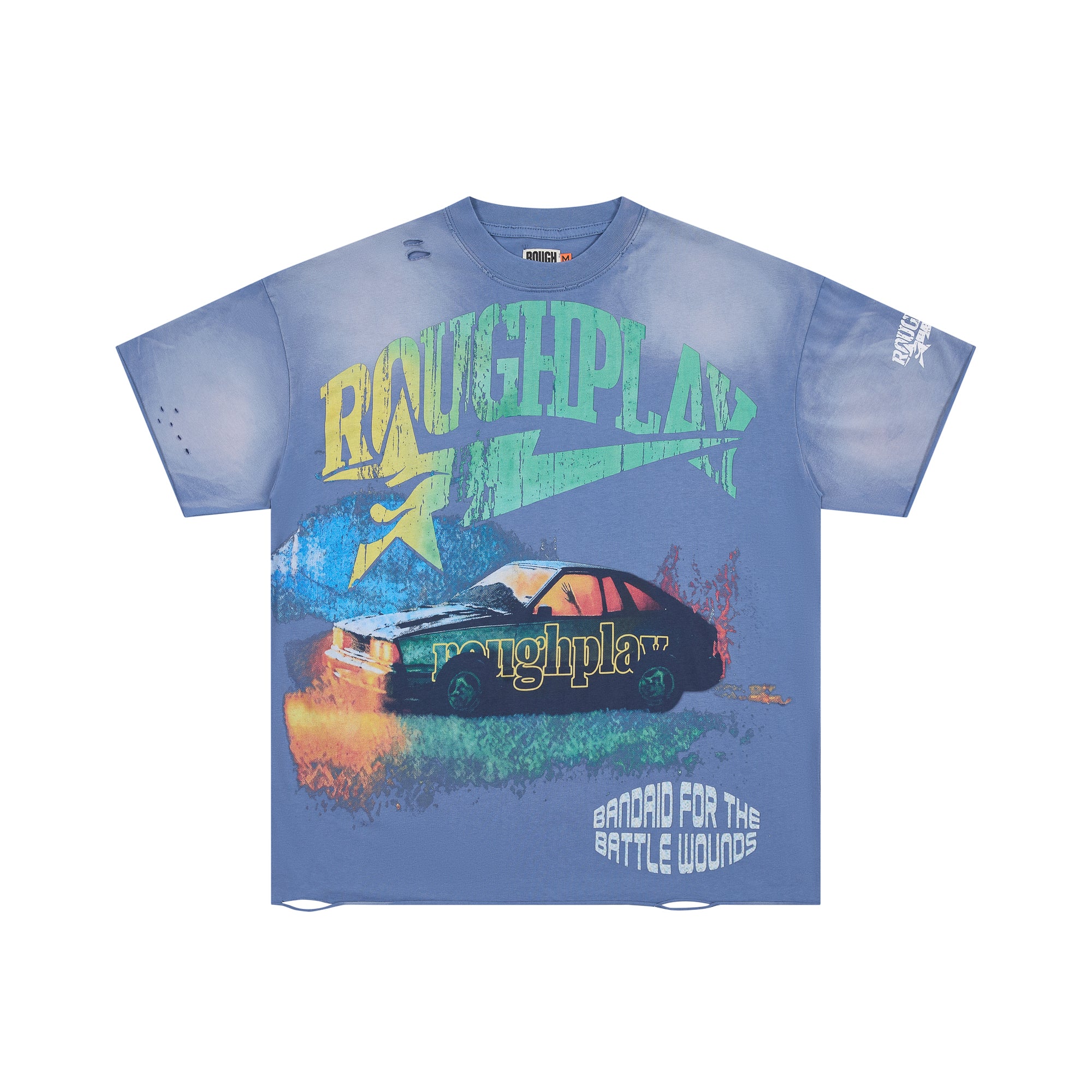 DUAA Roughplay Vintage Race Car Distressed Graphic Short Sleeve Tee