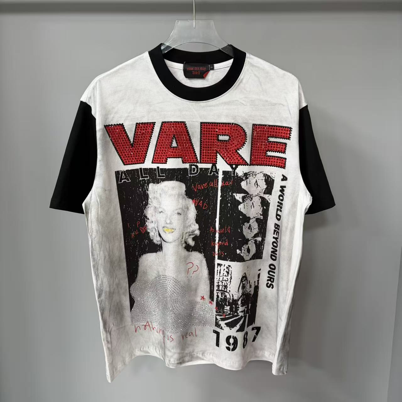 Vareallday Marilyn Monroe 1997 Vintage Ringer T‑Shirt
