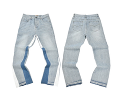 Gallery Dept. Color Block Flare Denim