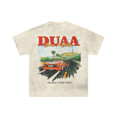 DUAA Born To Drive Vintage Sports Car Graphic T‑Shirt