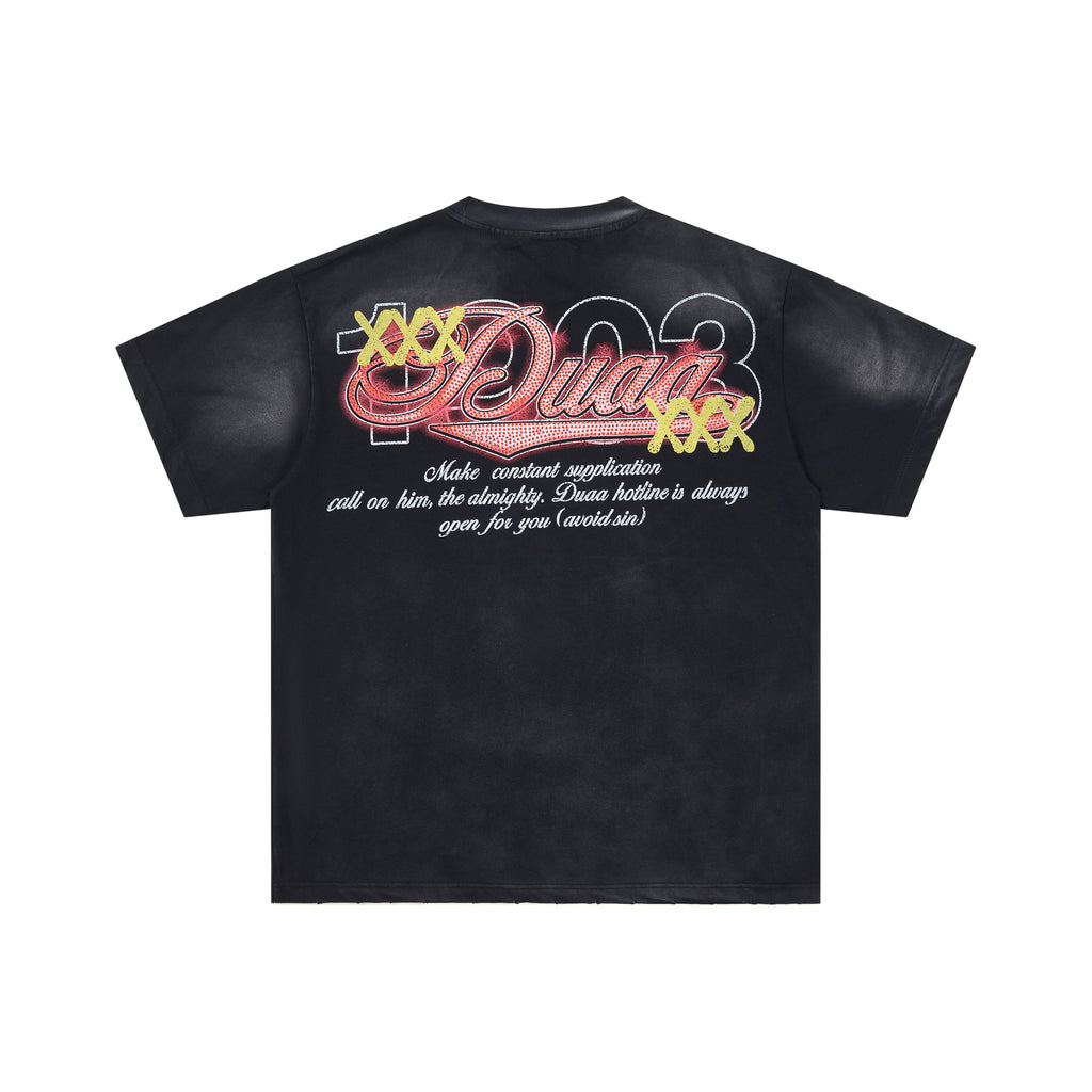 DUAA 8‑Ball Poker Fire Vintage Graphic T‑Shirt