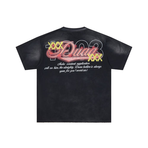 DUAA 8‑Ball Poker Fire Vintage Graphic T‑Shirt