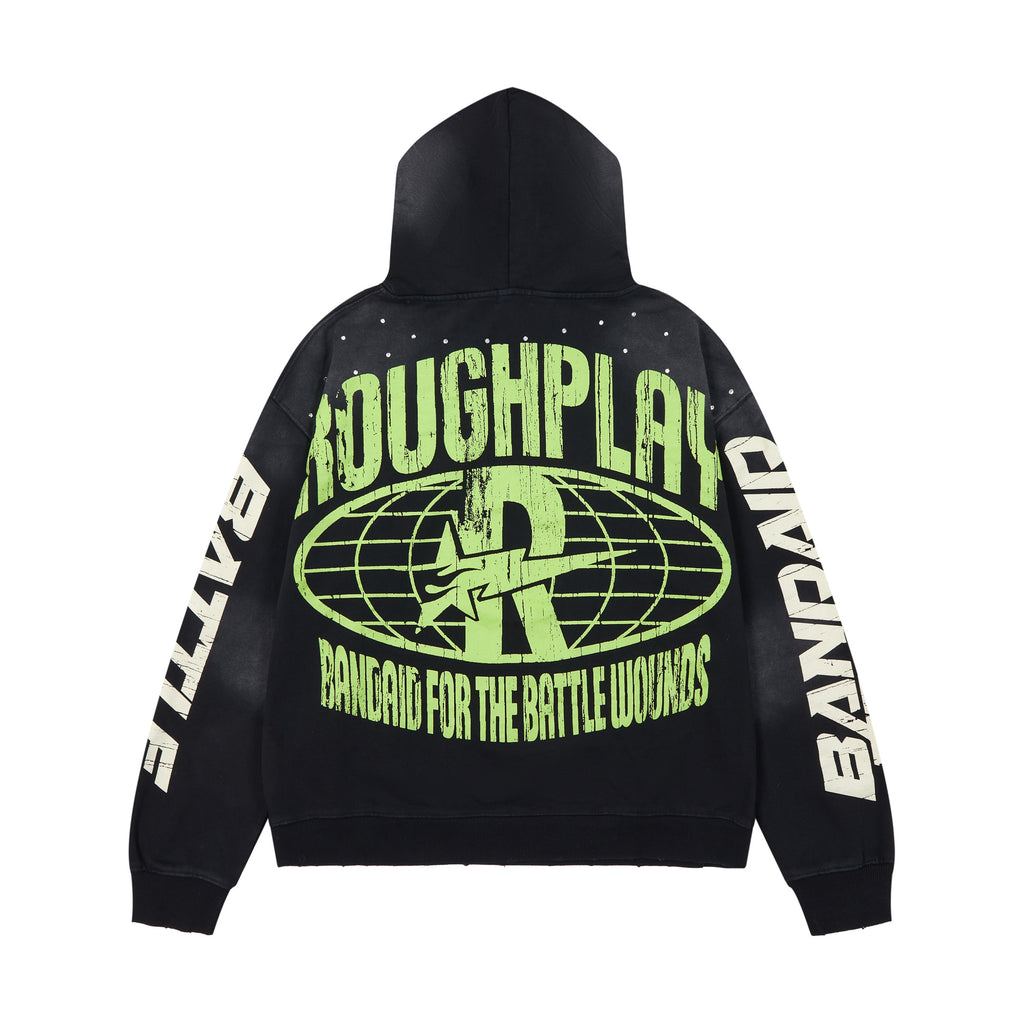 oughPlay Psychedelic Portrait Graphic Vintage Ho
