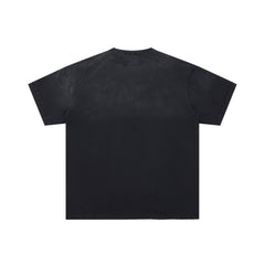 DUAA Rocket Fire Flame Vintage Washed Graphic T‑Shirt