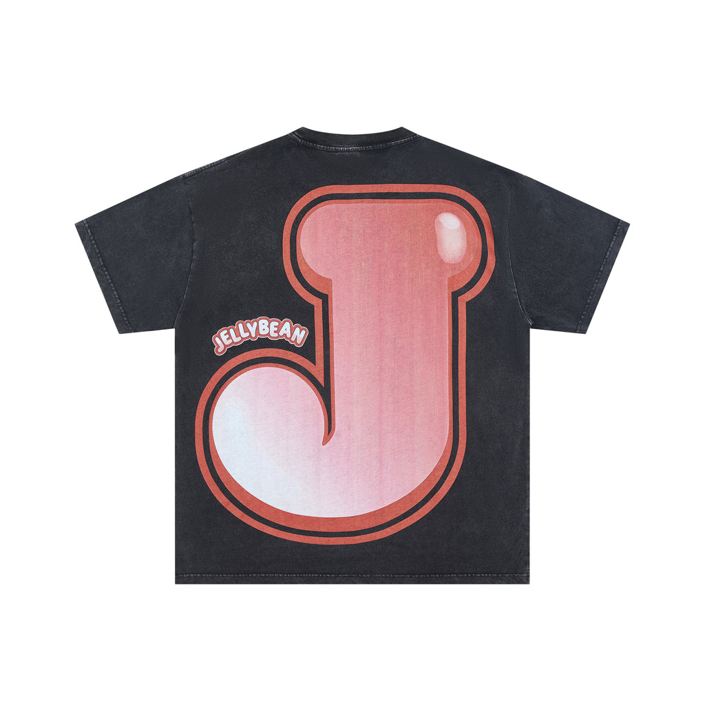 DUAA JELLYBEAN Explosion Skater Character Graphic Short Sleeve Tee