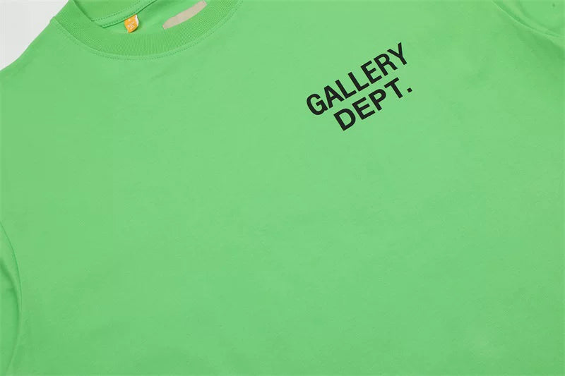 GALLERY DEPT Classic Basic Edition Letter Printed LOGO Loose Casual Men and Women Couple Short Sleeve T-shirt Summer