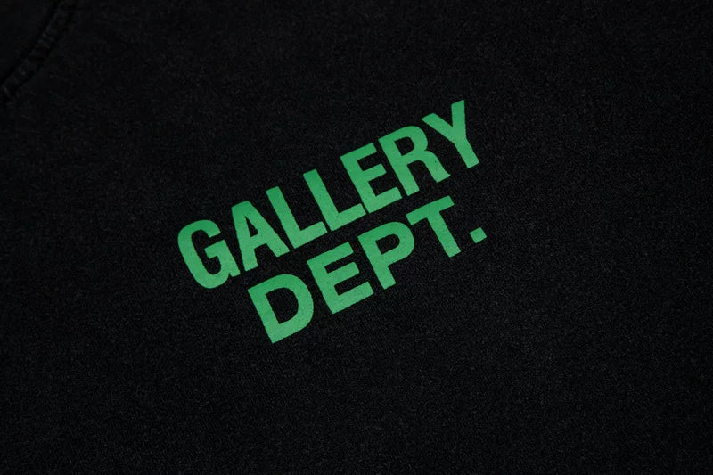 GALLERY DEPT Retro Washed Vintage Letter Printed T-shirt Summer Men's and Women's Loose Street Trendy Brand Short Sleeve
