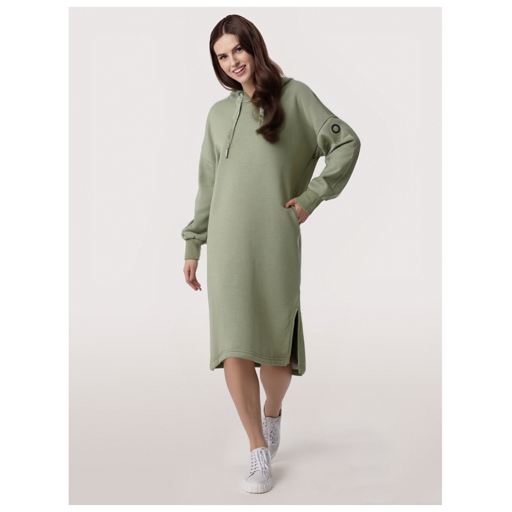 Alife\u0026Kikin/Alef\u0026Kiki Foreign Trade Medium and Long Hooded Hoodie Women's Casual Loose Thin Velvet Hoodie