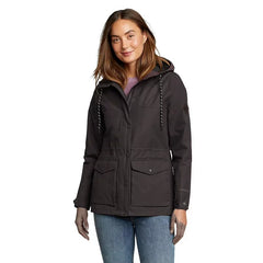 Eddie Bauer Women's Waterproof Jacket Windproof Hooded Outdoor Sports Hiking Coat
