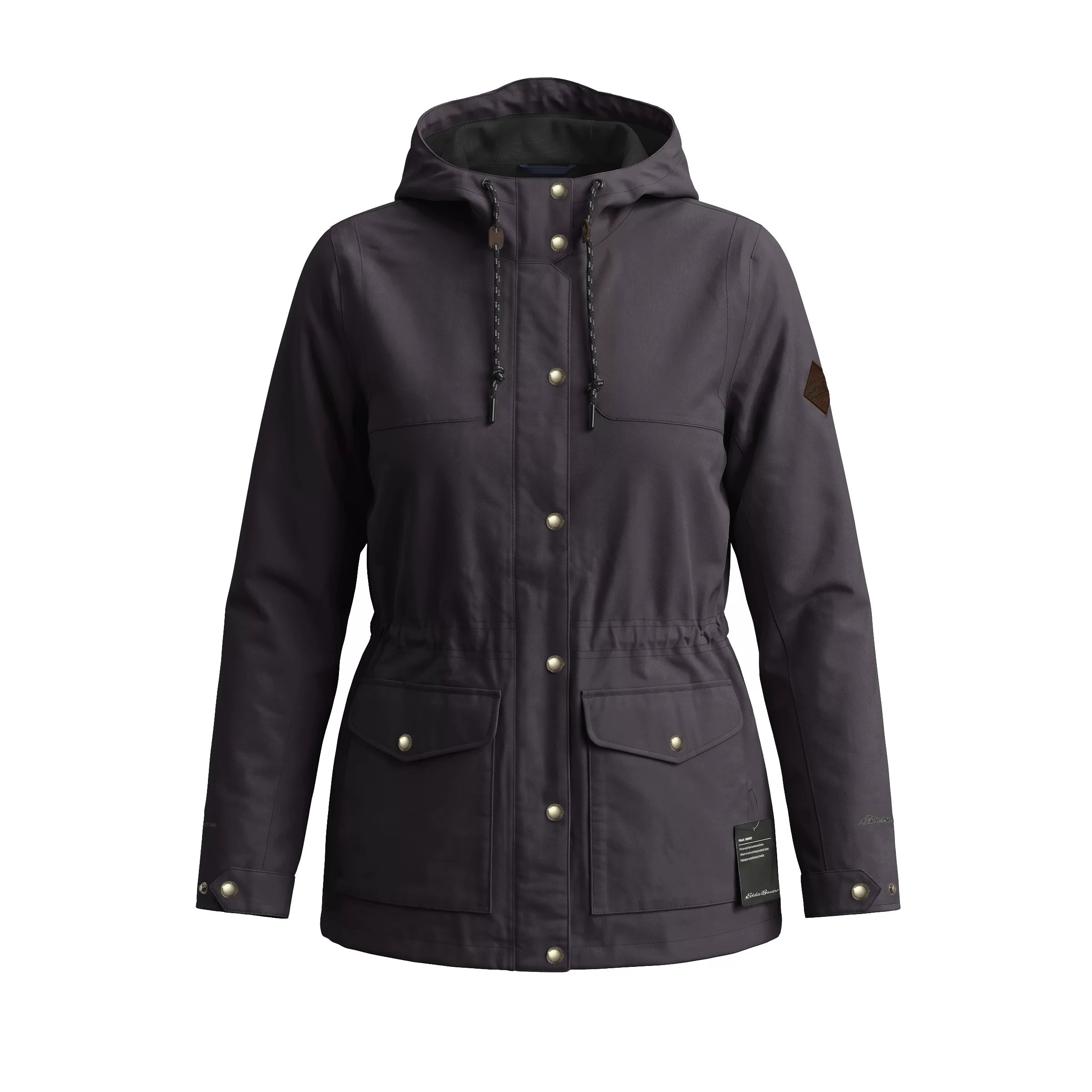 Eddie Bauer Women's Waterproof Jacket Windproof Hooded Outdoor Sports Hiking Coat