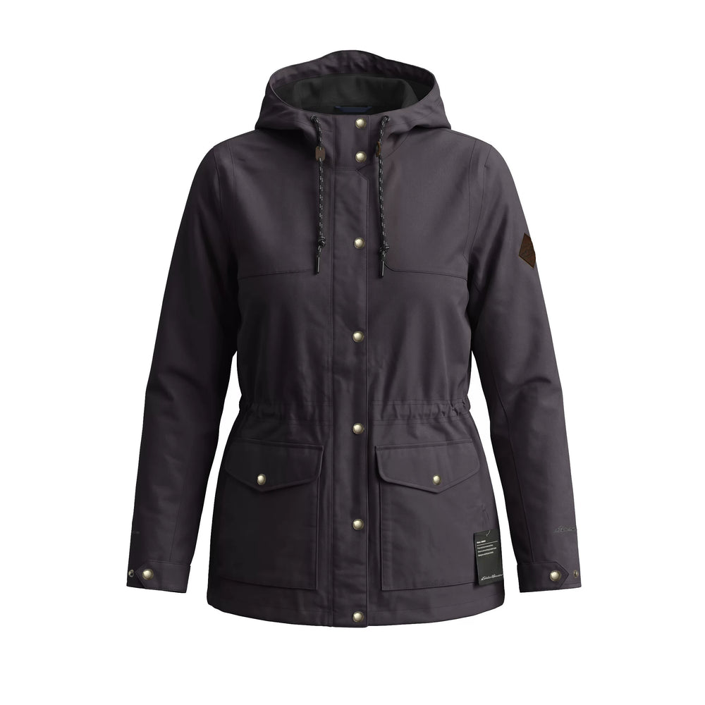 Eddie Bauer Women's Waterproof Jacket Windproof Hooded Outdoor Sports Hiking Coat