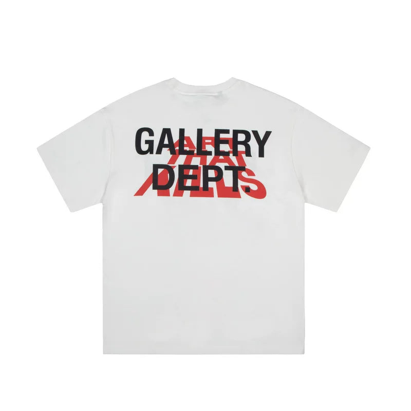 GALLERY DEPT Retro Washed Vintage High Street Graffiti Cartoon Printed Men and Women Couple Cotton Short sleeved T-shirt