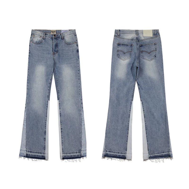Gallery Dept basic washed flared jeans for men and women high street casual trousers