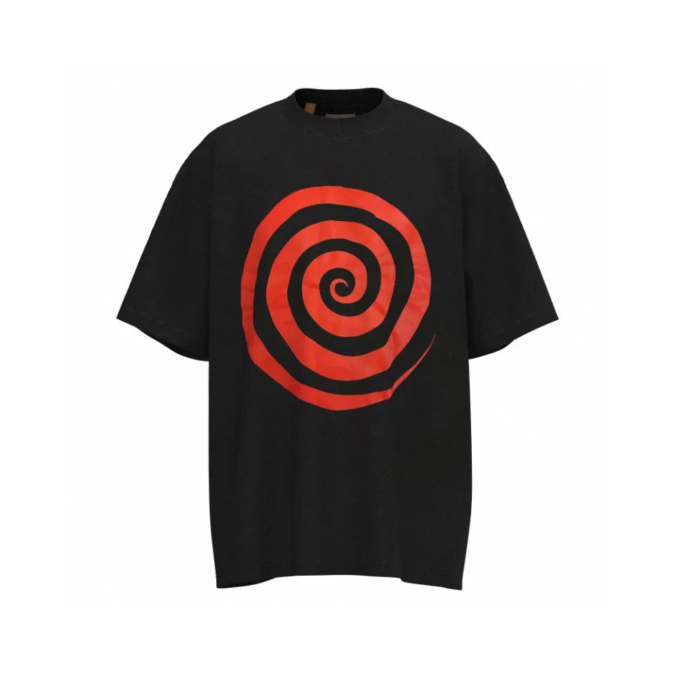 Gallery Dept Lost Vortex Printed Short Sleeve European and American High Street Trendy Brand Men's and Women's Same Half Sleeve T-shirt