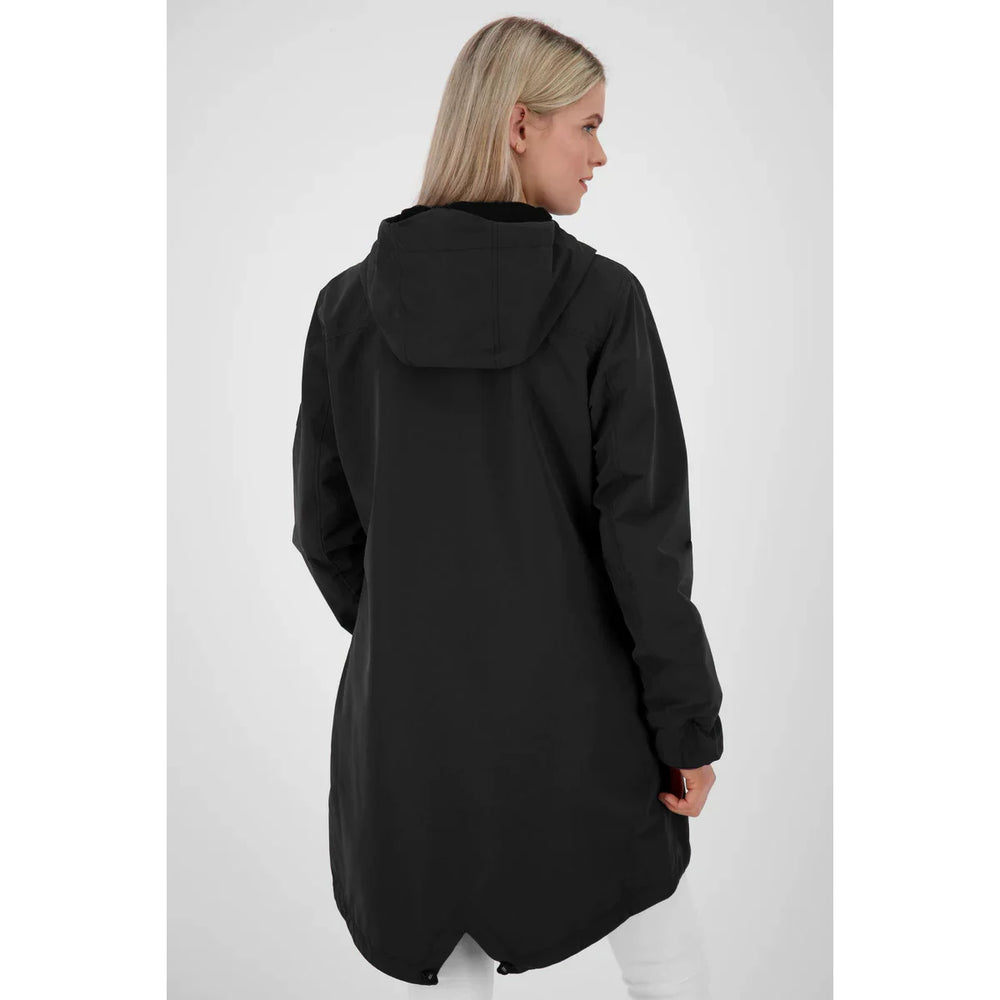 Alife\u0026Kickin Hooded Pike Jacket Women's Spring and Autumn Outdoor Windproof Waist Mid length Casual Jacket