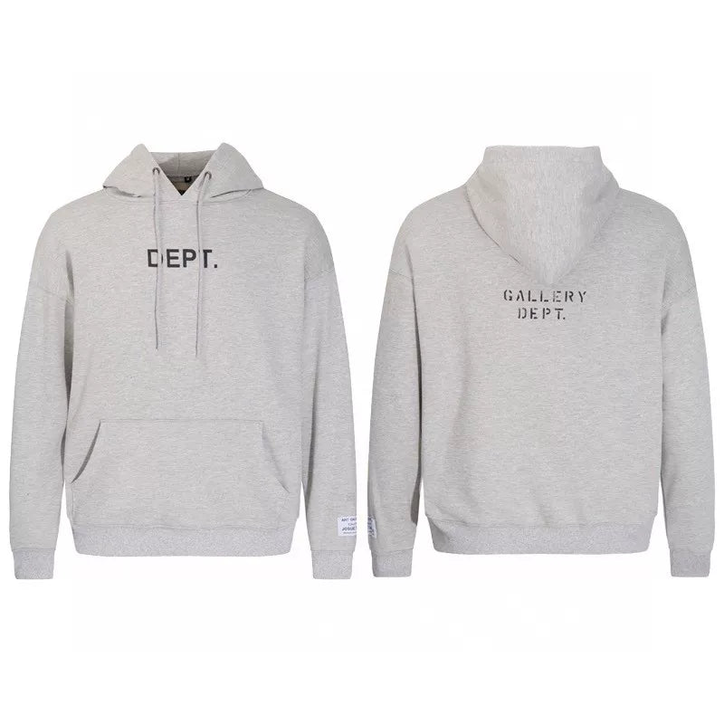 Meichao Gallery Depot new vintage letter logo printed hoodie for men and women, versatile casual hooded sweatshirt