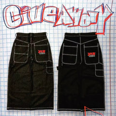 Loose straight jeans Men's retro embroidery hip -hop Gotter street clothing Harasuku Men's cross -border casual pants (1)