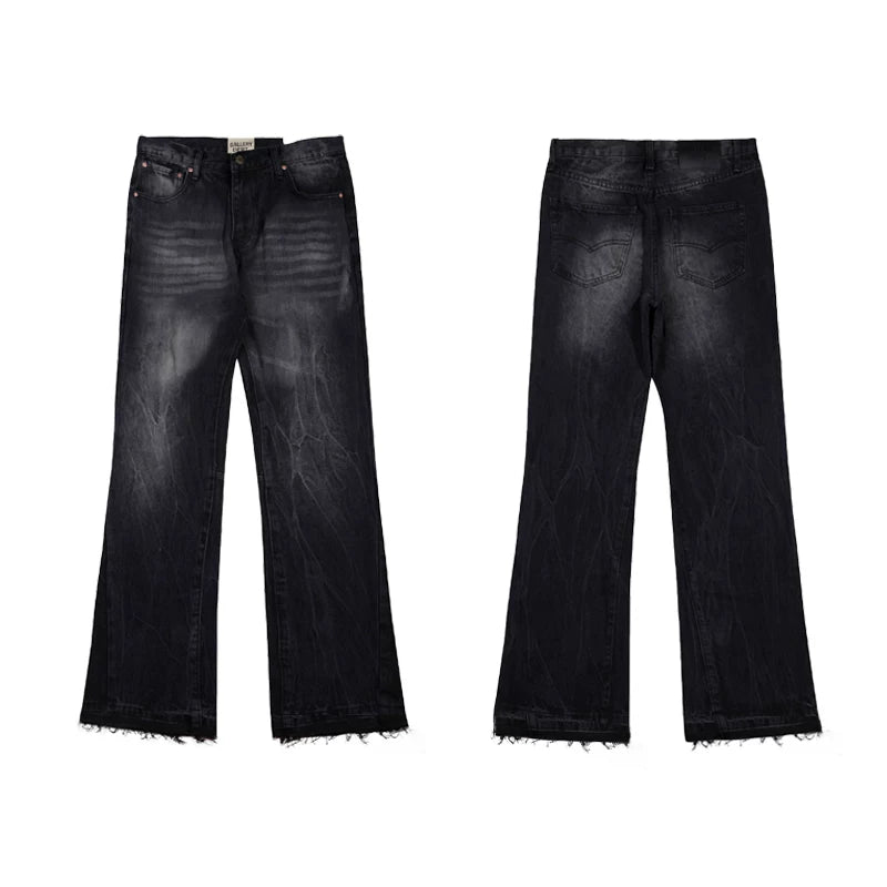Gallery Dept basic washed flared jeans for men and women high street casual trousers
