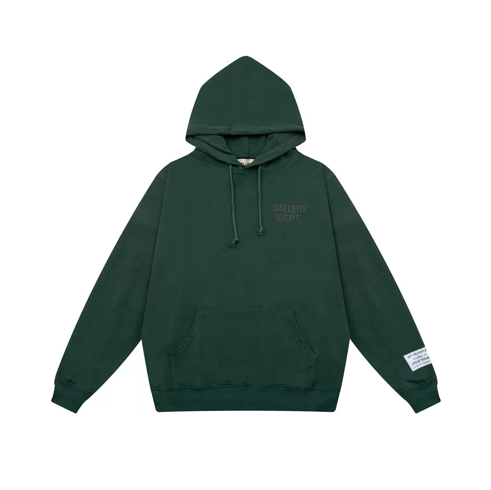 GALLERY DEPT Classic Letter Printed Hoodie from Europe and America INS Men's and Women's High Street Loose Cotton Pullover Sweater