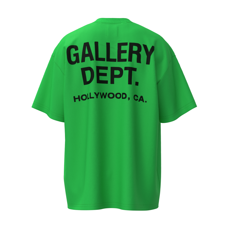 GALLERY DEPT Classic Basic Edition Letter Printed LOGO Loose Casual Men and Women Couple Short Sleeve T-shirt Summer
