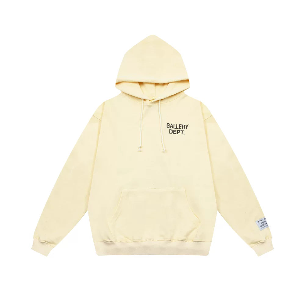 GALLERY DEPT Classic Letter Printed Hoodie from Europe and America INS Men's and Women's High Street Loose Cotton Pullover Sweater