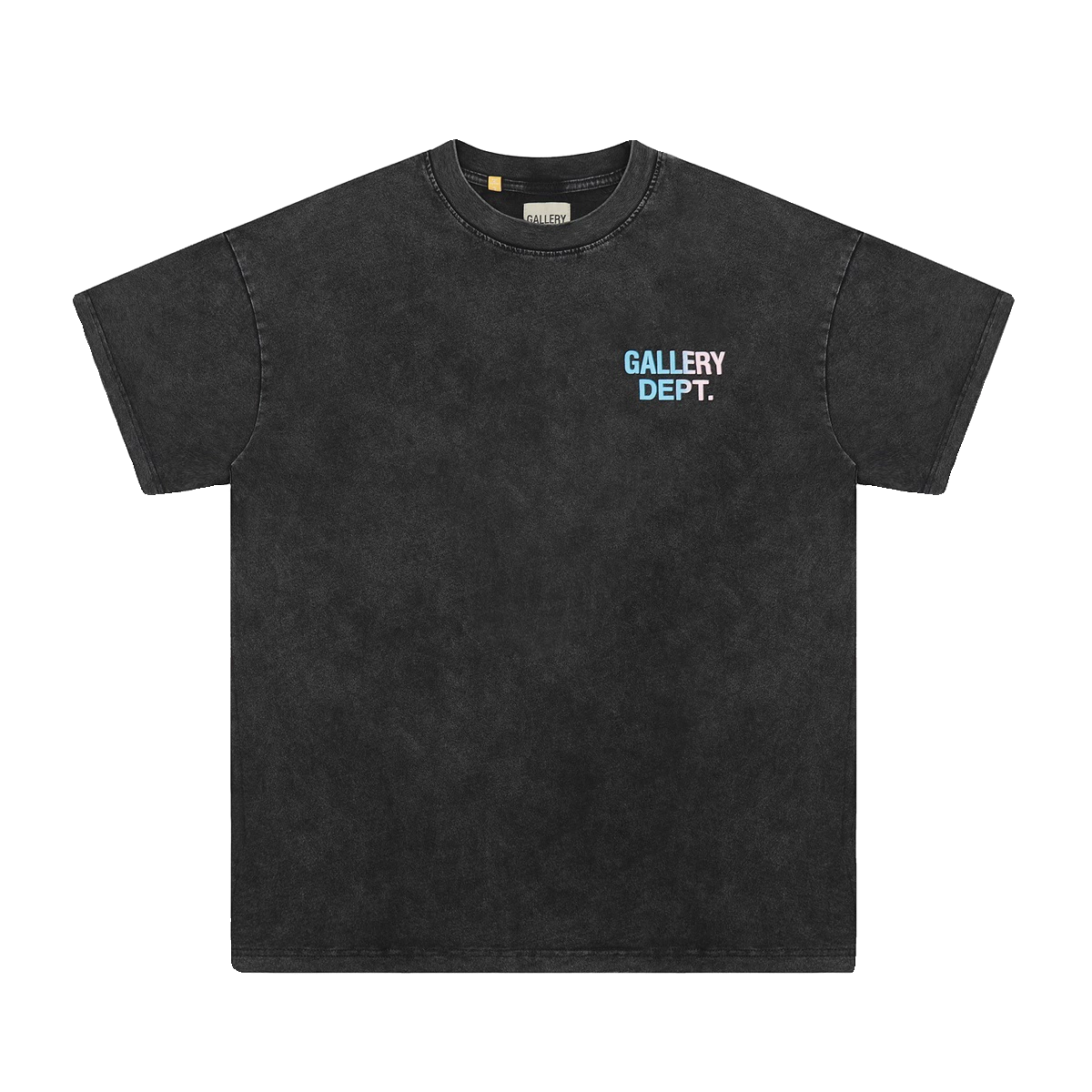 GALLERY DEPT High Street Washed Vintage Colorful Letter Printed Short Sleeve Loose BF Trend Brand Bottom T-shirt