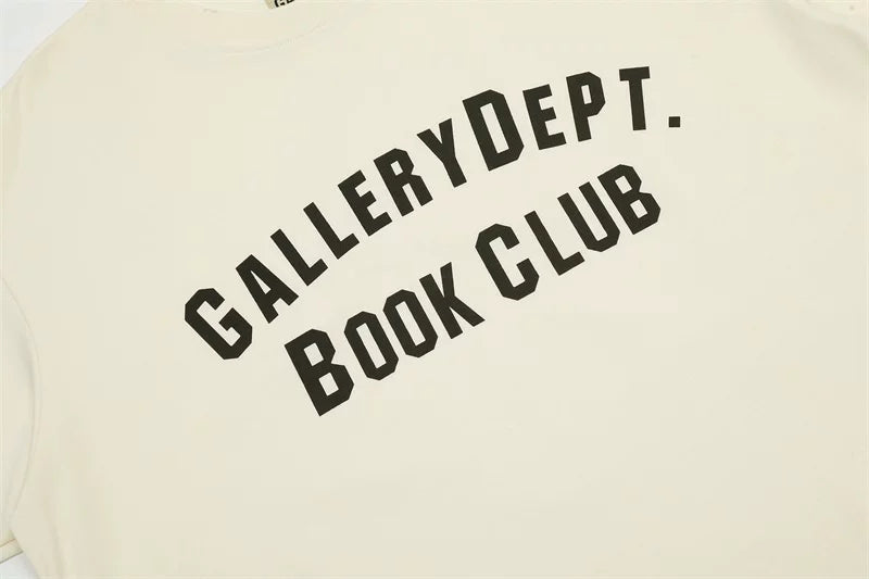 GALLERY DEPT minimalist letter printed unisex top for summer loose casual pure cotton short sleeved T-shirt