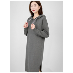 Alife\u0026Kikin/Alef\u0026Kiki Foreign Trade Medium and Long Hooded Hoodie Women's Casual Loose Thin Velvet Hoodie