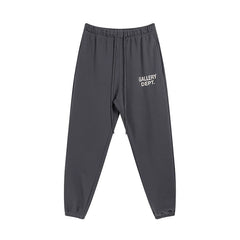 GALLERY DEPT basic letter print logo drawstring trousers pure cotton cuff casual trousers unisex sweatpants