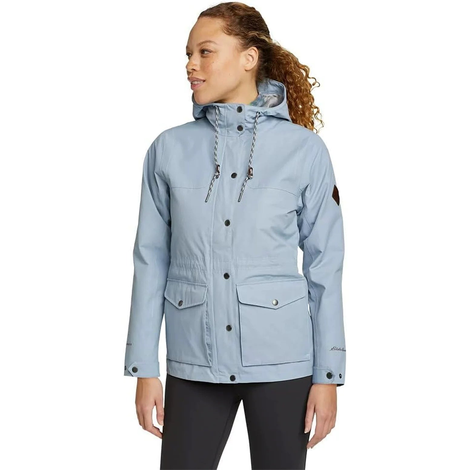 Eddie Bauer Women's Waterproof Jacket Windproof Hooded Outdoor Sports Hiking Coat