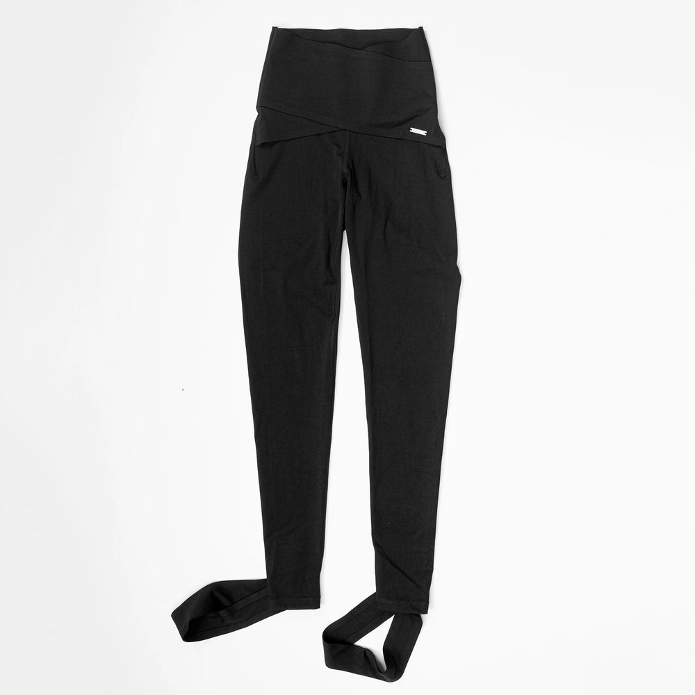 Sweden AIMN! High waisted compression and hip lifting slimming shapewear pants with drawstring at the hem for women's sports yoga pants
