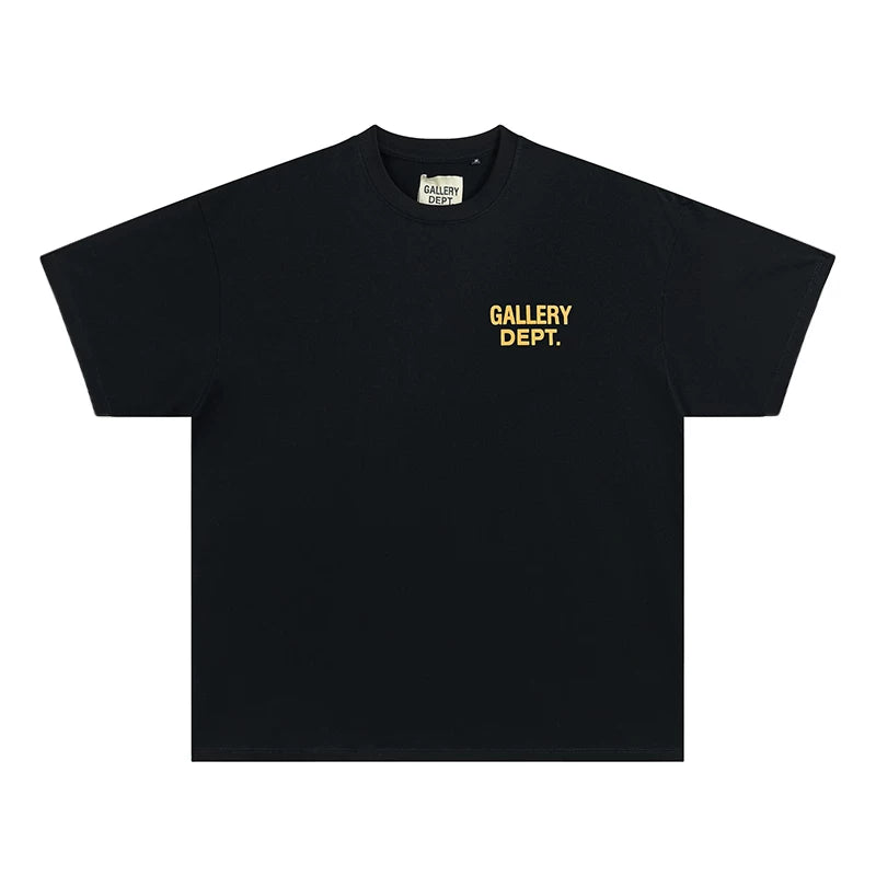 GALLERY DEPT trendy short sleeved T-shirt with letter printing, pure cotton couple style, 2023 spring new product