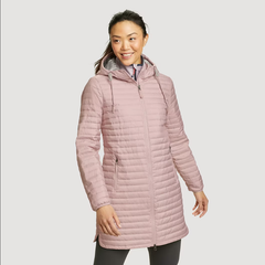 EddieBauer Breakout Clearance Ms. EddieBauer 650 Pong Lightweight Hooded Pork Rib Down Jacket Waterproof
