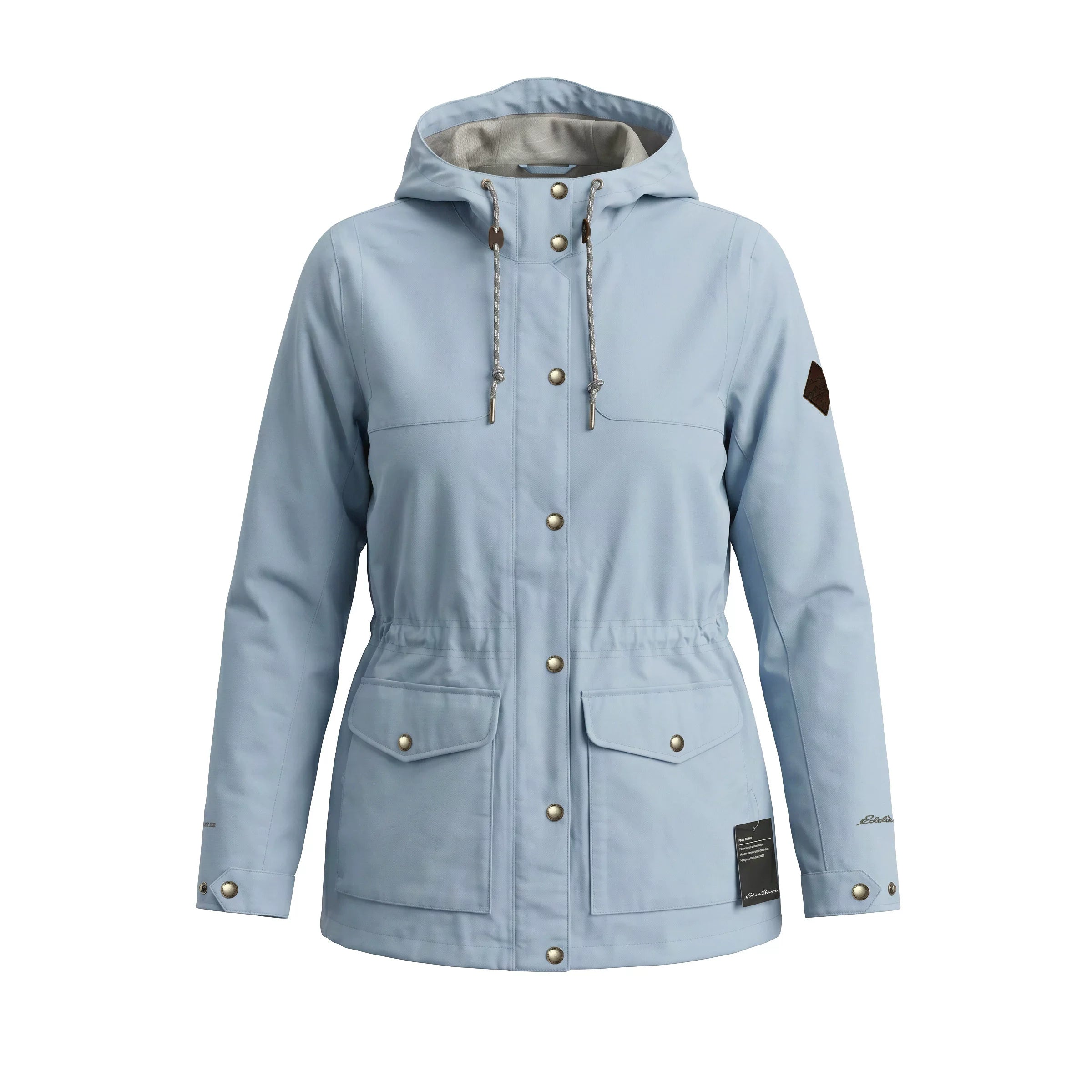 Eddie Bauer Women's Waterproof Jacket Windproof Hooded Outdoor Sports Hiking Coat
