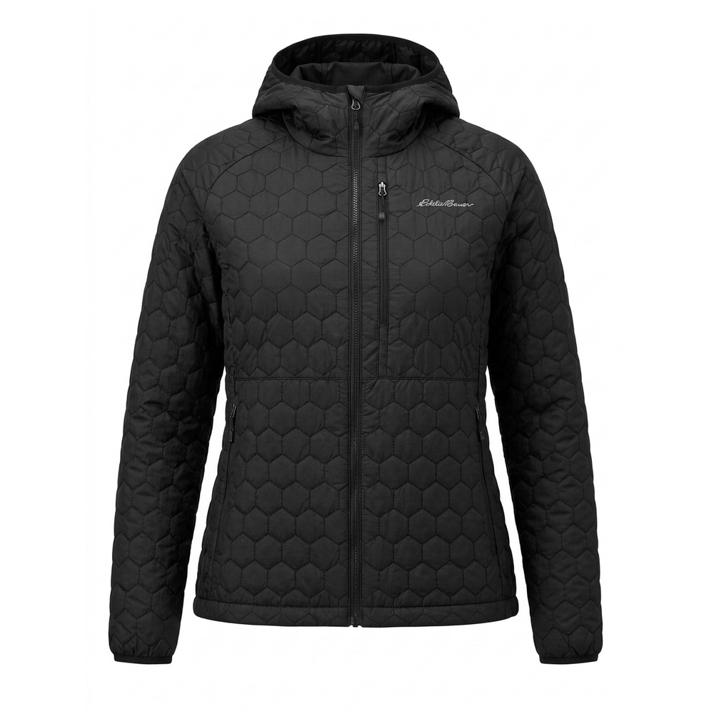 Eddie Bauer Women's P Cotton Jacket Waterproof Lightweight Hooded Sports Outdoor Mountaineering Jacket