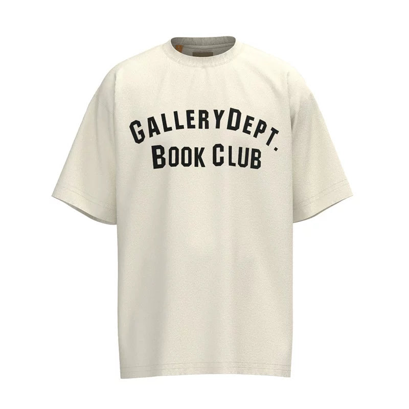 GALLERY DEPT minimalist letter printed unisex top for summer loose casual pure cotton short sleeved T-shirt