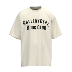 GALLERY DEPT minimalist letter printed unisex top for summer loose casual pure cotton short sleeved T-shirt