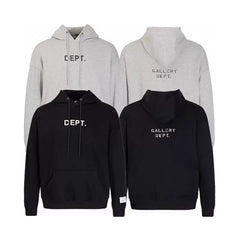 Meichao Gallery Depot new vintage letter logo printed hoodie for men and women, versatile casual hooded sweatshirt